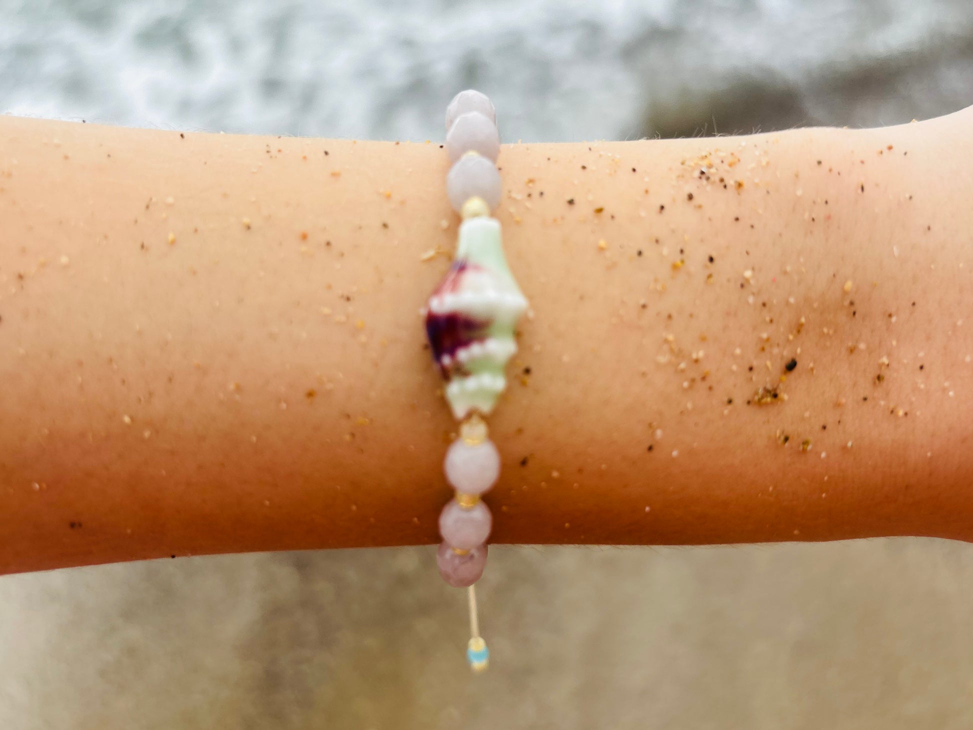 Mar de Paz bracelet styled with casual outfit